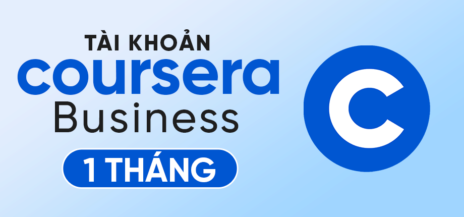 Coursera Business 1 tháng - Tài khoản tạo sẵn